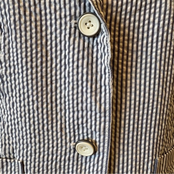 GAP Academia Preppy Striped Blazer Jacket Sz 2 - Picture 2 of 13